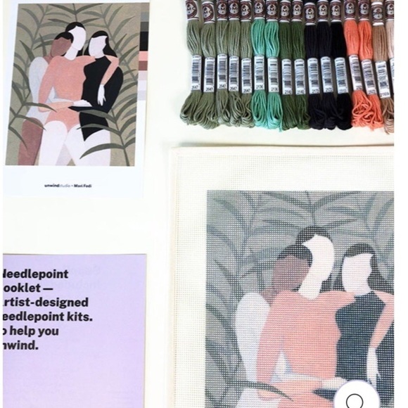 Sisterhood Needlepoint Kit/NEW NWT/ Canvas Mesh Size: 13 holes per in. 8x11in - Picture 7 of 12